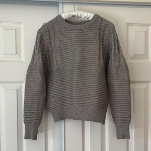 Heartloom Charcoal Cable Knit Sweater